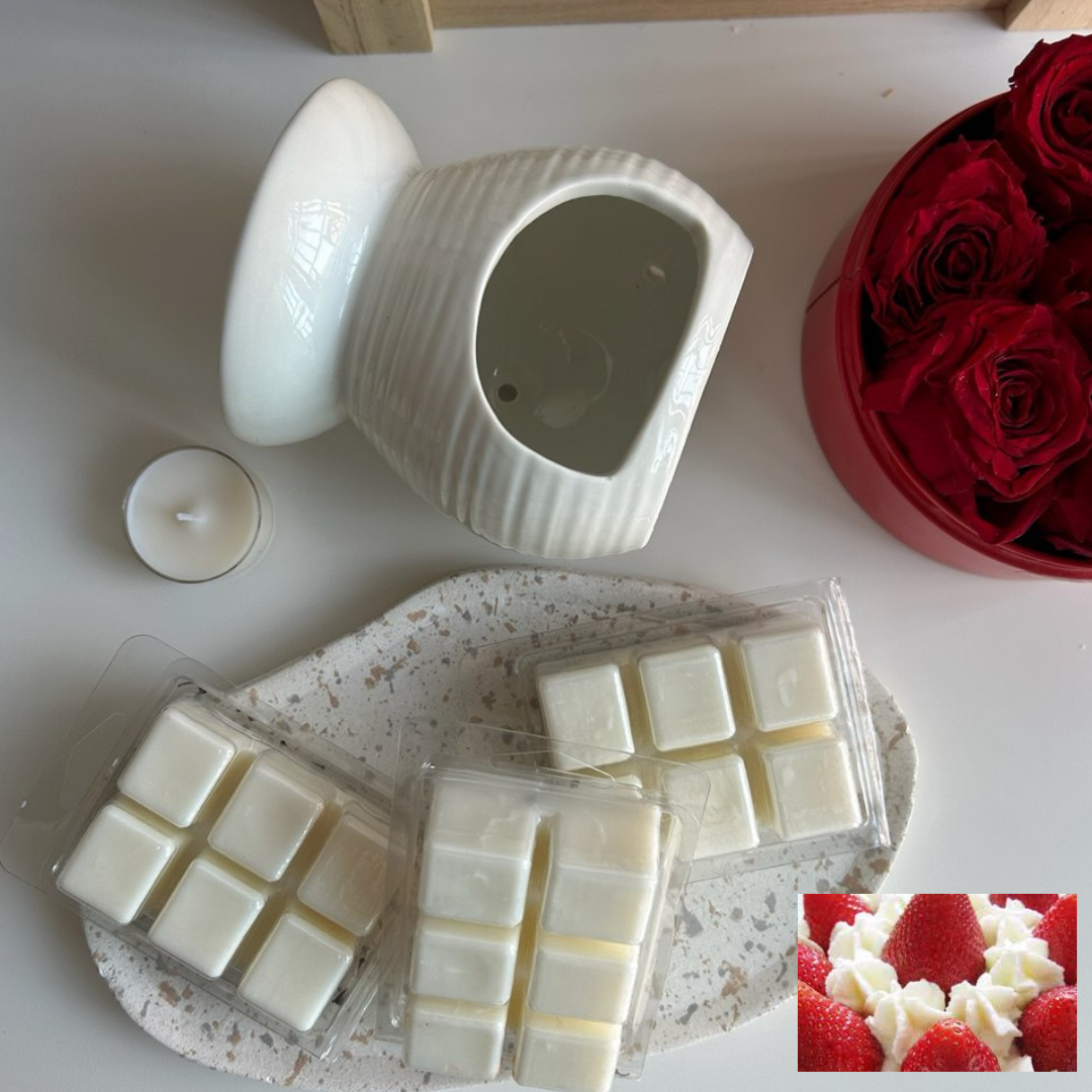 Wax Melt con aroma a Fresa y Nata