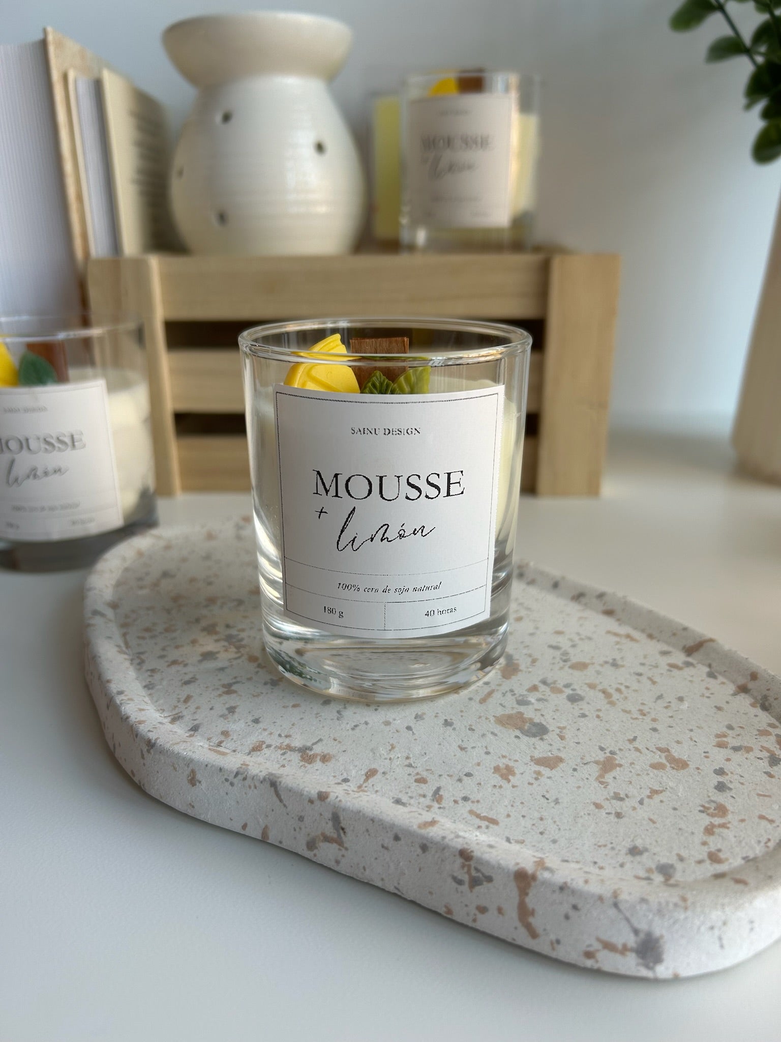 Vela mousse de limón