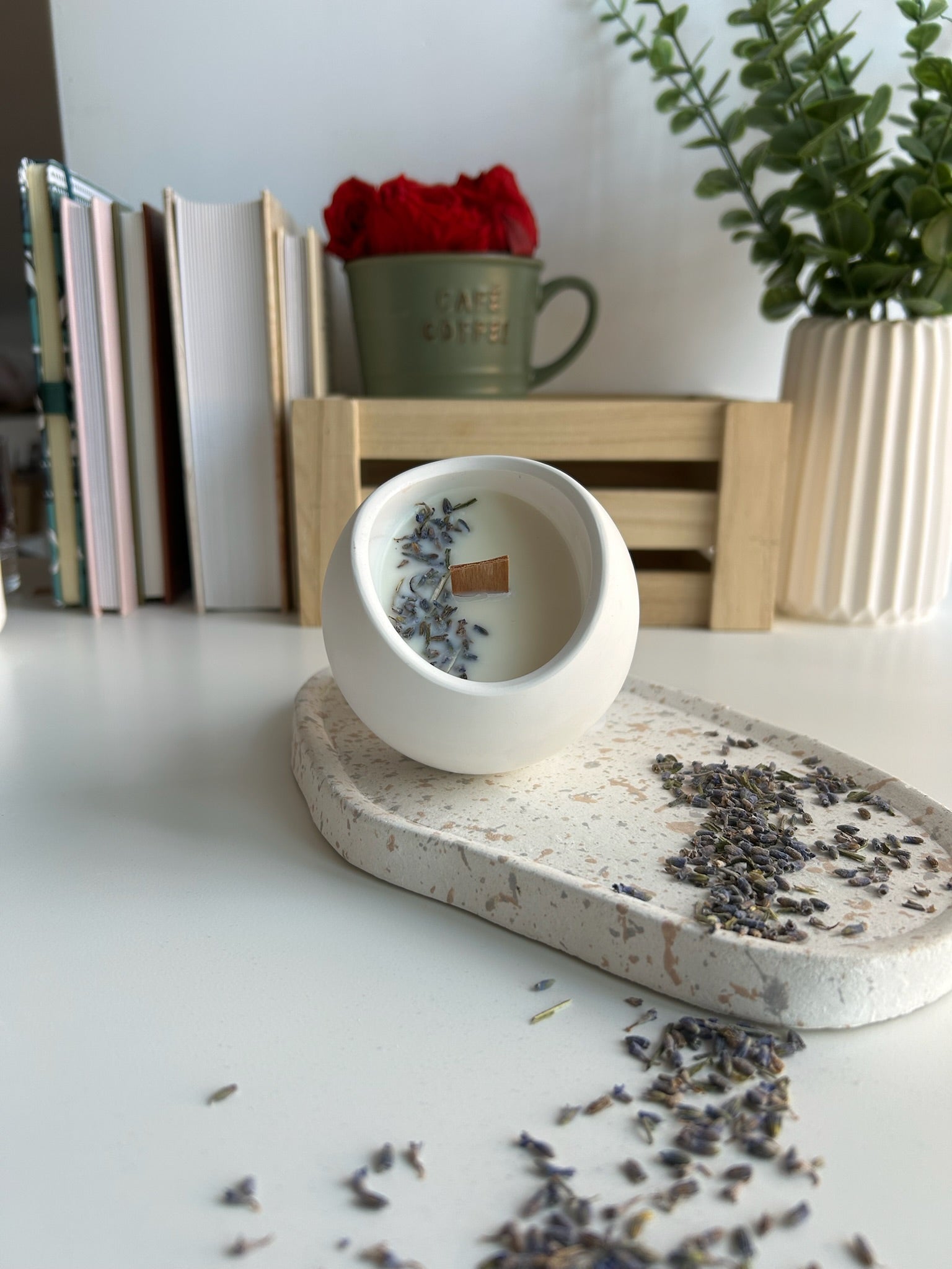 Vela Luna de lavanda